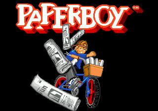 Paperboy (USA, Europe) Title Screen